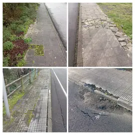 Estado das beirarr&uacute;as en diferentes parroquias do Concello de Ortigueira
