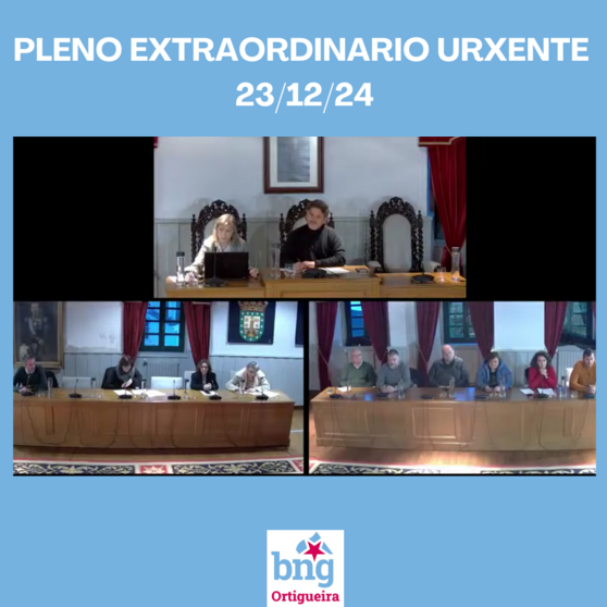 Pleno extraordinario urxente