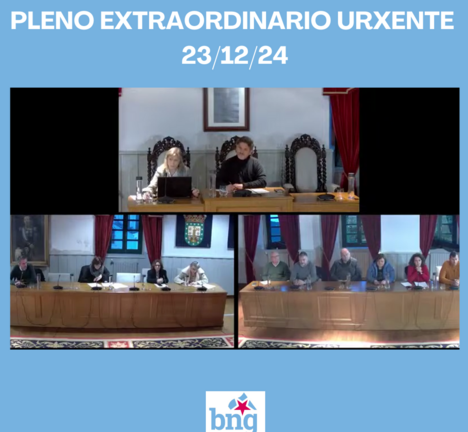Pleno extraordinario urxente